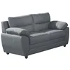Image de Vente-unique - Canapé fixe 2 places Manoa - tissu - gris anthracite