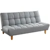Image de Vente-unique - Canapé convertible 3 places Esteban - tissu - gris