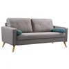 Image de Vente-unique - Canapé fixe 3 places Tatum - tissu - gris