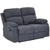 Image de Vente-unique - Canapé relaxation 2 places Tolzano - tissu - gris anthracite
