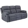 Image de Vente-unique - Canapé relaxation 3 places Tolzano - tissu - gris anthracite