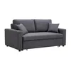 Image de Vente-unique - Canapé convertible 3 places Inizor - tissu - gris anthracite