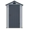 Image de Vente-unique - Cabane de jardin Cesio -L 120cm x l 92cm x H 168cm- résine - gris clair