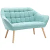 Image de Vente-unique - Canapé fixe 2 places Caserta - tissu - vert amande