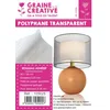 Image de Graine Créative Mini rouleau de papier marron légèrement crêpé indéchirable transparent 60 x 1 cm