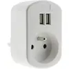 Image de Chargeur ZENITECH 2P + T + 2 USB 2.1A BLANC