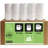 Image de Bobines pour caisses - 1 pli extra-blanc 60g/m - 76mm x 80mm x 12mm (55m)