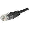 Image de CONNECT CORDON DE PATCH CUIVRE/ALUMINIUM RJ45 CAT.6 U/UTP NOIR 0,50 m