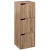 Image de 5five - étagère 3 cases avec portes mix n modul effet chêne naturel