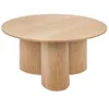 Image de ATMOSPHERA CREATEUR D'INTERIEUR Table basse Aliona en bois naturel D80 cm
