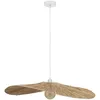 Image de Atmosphera - Suspension Orane - Abat-jour en Raphia D78cm - Ampoule Non Incluse E27 25W - Luminaire pour Salon, Bureau, Chambre