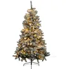 Image de Feeric lights et christmas - Sapin artificiel lumineux floqué snow lord h.210cm