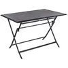 Image de Hespéride - Table de Jardin Pliante Rectangulaire Azua Gris Graphite - 4 Places - Aluminium Traité Epoxy Antirouille