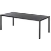 Image de Hespéride - Table de Jardin Rectangulaire Piazza Gris Graphite - 8 Places - Aluminium Traité Epoxy Antirouille
