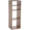 Image de 5five - Étagère Colonne Mix'N'Modul 4 Cases - Effet Chêne, H 100,5 cm - Meuble de Rangement Pour Salon, Chambre, Bureau