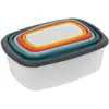 Image de Boîte alimentaire 5FIVE 6 boites rectangulaires multicolors