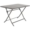 Image de Hespéride - Table de Jardin Pliante Rectangle Greensboro 4 Places Tonka - Acier Antirouille Renforcé - Mobilier pour Jardin, Balcon, Terrasse