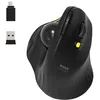 Image de Port Connect Souris Ergonomique avec Boule directionnelle Bluetooth sans Fil Rechargeable USB-a/USB-c 2.4 ghz Noire
