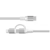Image de Câble alimentation FORCE POWER 60W USB-C/ USB-C+Lightning MFI 1.2m