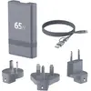 Image de Chargeur + câble FORCE POWER de voyage 65W de voyage GaN USB-A + C