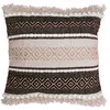 Image de douceur d'intérieur, Coussin Déhoussable 40 x 40 Cm, Polycoton Fantaisie avec Fils Métal, Mirage
