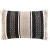 Image de douceur d'intérieur, Coussin Déhoussable 30 x 50 Cm, Polycoton Fantaisie avec Fils Métal, Mirage