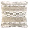 Image de douceur d'intérieur, Coussin Déhoussable 40 x 40 Cm, Polycoton Fantaisie avec Fils Métal, Blanca
