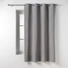 Image de Douceur d'Intérieur, Rideau à Oeillets (135 x 180 Cm) Twily Gris, Coton/Polyester Recyclé