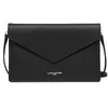Image de LANCASTER | Pur & Element City - Pochette Refente de Cuir de Vachette Lisse Noir - In - Rouge, Noir, Taille unique