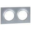 Image de Schneider Electric S520704E Plaque 2 postes aluminium Odace Styl