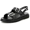 Image de Kickers Femme Neosummer Sandale Plate, Noir, 36 EU