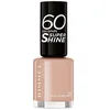 Image de Rimmel - Vernis à Ongles 60 Seconds Super Shine Colour Block - Ultra Brillance et Longue Tenue - Séchage Rapide - 708 Kiss in the Nude - 8ml