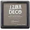 Image de Aladine - Izink Déco - Encreur Taille XL 10 x 10 cm - Pigments très Couvrants, Séchage Rapide - Mousse Haute Qualité - Idéal pour Empreintes Créatives sur Mur, Bois et Carton - Gris