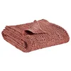 Image de Vivaraise ~ Plaid Tana coton stonewashed blush 140x200