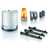 Image de Somfy 2401410 - Motorisation Freevia 400 pour portail coulissant | Livrée avec 2 télécommandes Keypop RTS, feu clignotant, cellules & 4m de crémaillère