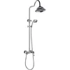 Image de Essebagno Leeds 2 colonne de douche rétro chromé avec mitigeur mécanique