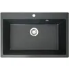 Image de Essebagno Sierra Évier 1 Grand Cuve Noir