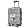 Image de KINSTON Valise Cabine pour EasyJet 4 Roues Détachables Taille LowCost - Bagage à Main Léger et Durable, Roues Pivotantes Amovibles Démontable - Argent