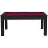 Image de De Faugères Billard Texas 6 Pieds - Coloris Noir grainé Tapis Prune