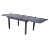 Image de Hespéride Table de Jardin Extensible 10 Personnes Piazza - L. 135/270 cm - Noir Graphite