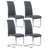 Image de IDMarket - Lot de 4 chaises MIA Grises pour Salle à Manger