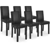 Image de IDMarket - Lot de 6 chaises Hannah Noires pour Salle à Manger