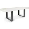 Image de IDMarket - Table à manger extensible rectangulaire Phoenix 4-8 personnes bois gris 160-200 cm