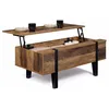 Image de IDMarket - Table Basse Plateau relevable rectangulaire Austria Bois Pied épingle