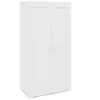 Image de IDMarket - Armoire 2 Portes VITO Blanc penderie 80 cm avec étagères Rangement Maxi capacité