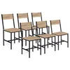 Image de IDMarket Lot de 6 chaises de Cuisine Detroit Design Industriel