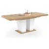 Image de IDMarket - Table à Manger Extensible Rectangle ELIAD 6-10 Personnes Bois et Blanc 160-200 cm
