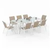 Image de IDMarket - Salon de Jardin Madrid Table 190 cm et 8 chaises empilables