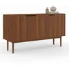 Image de IDMarket - Buffet Vintage 140 cm Viggo 3 Portes Effet Noyer