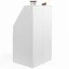 Image de IDMarket - Armoire sous toit incliné 2 portes TOMI 60 x 50 x 110/70 cm blanc